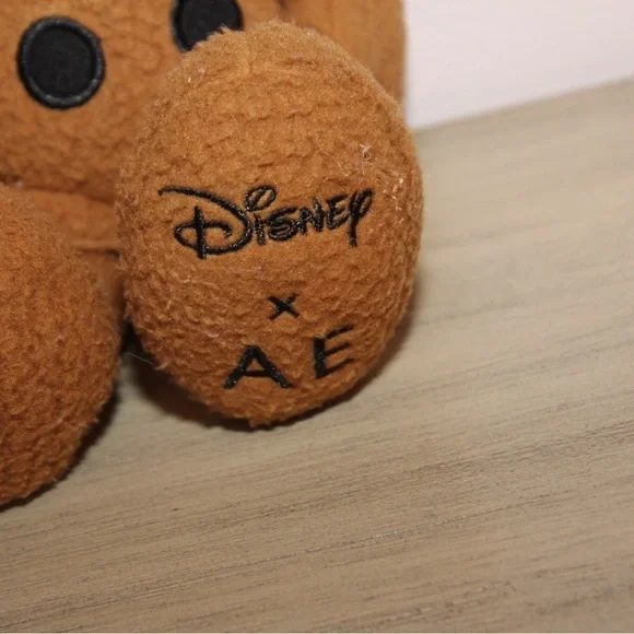 DISNEY x AE Mickey Mouse Special Edition Collab Plush Brown American Eagle NEW - Picture 2 of 6